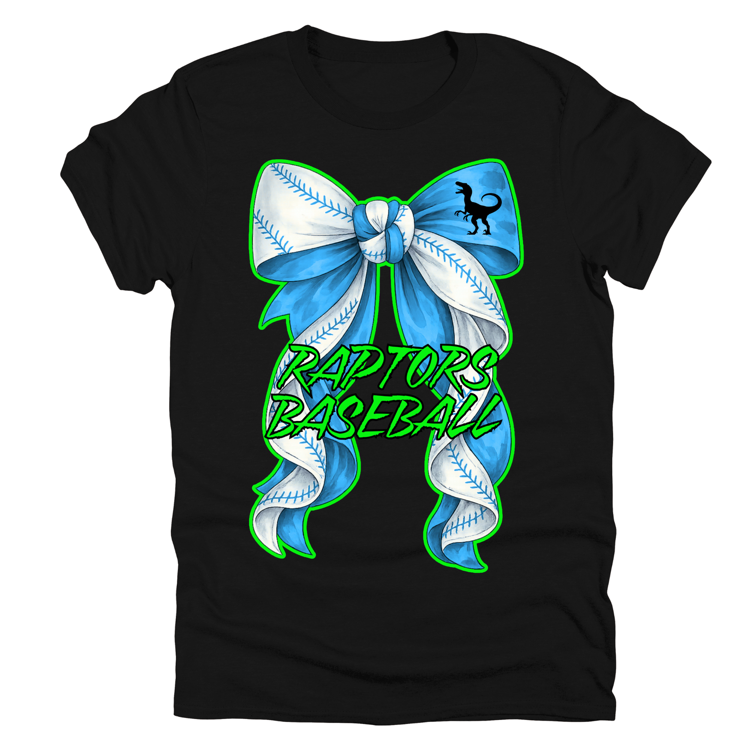 Raptors Baseball Bow