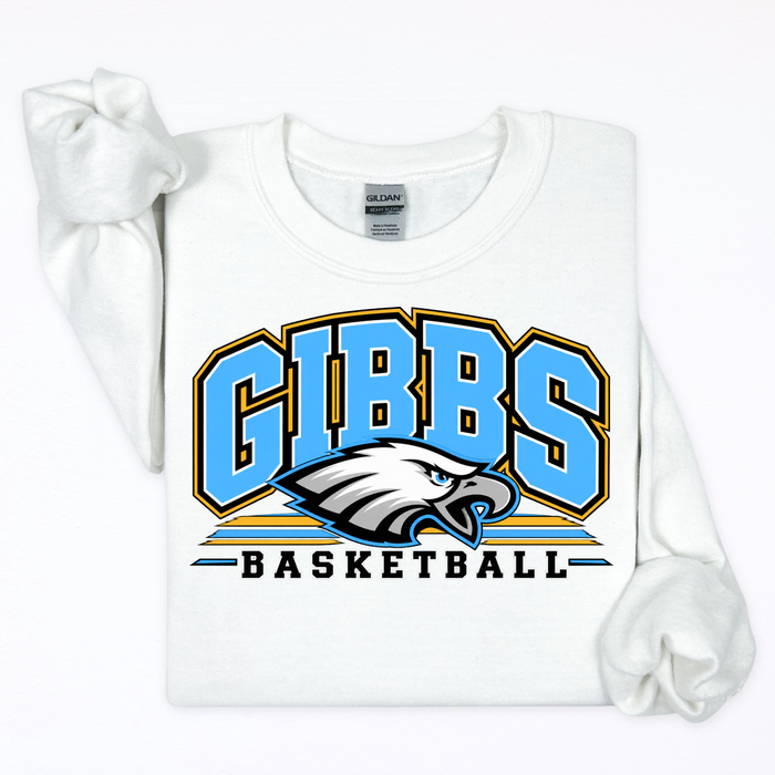 Gibbs Basketball- Eagle Logo and Lines