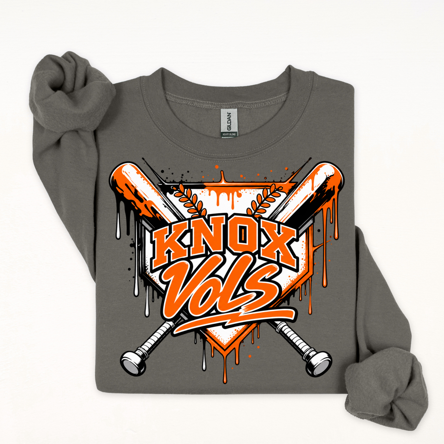 Knox Vols- Drip Bats & Plate