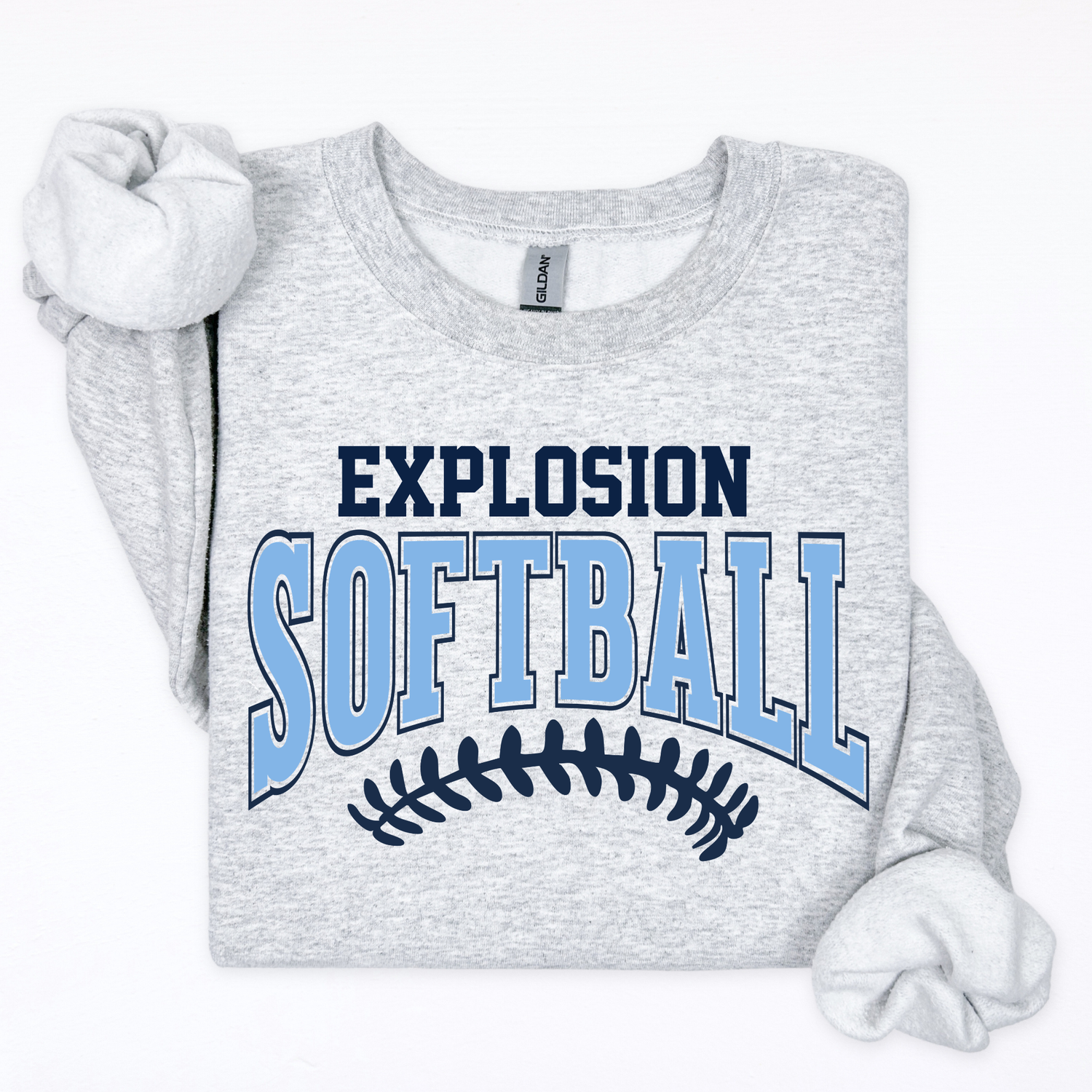 Explosion Softball Seams Underneath