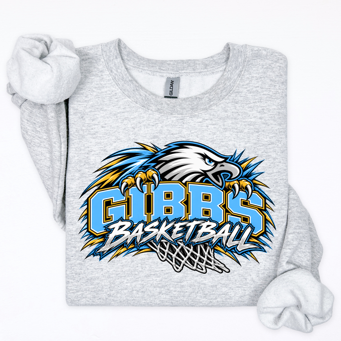 Gibbs Basketball- Eagle and Hoop