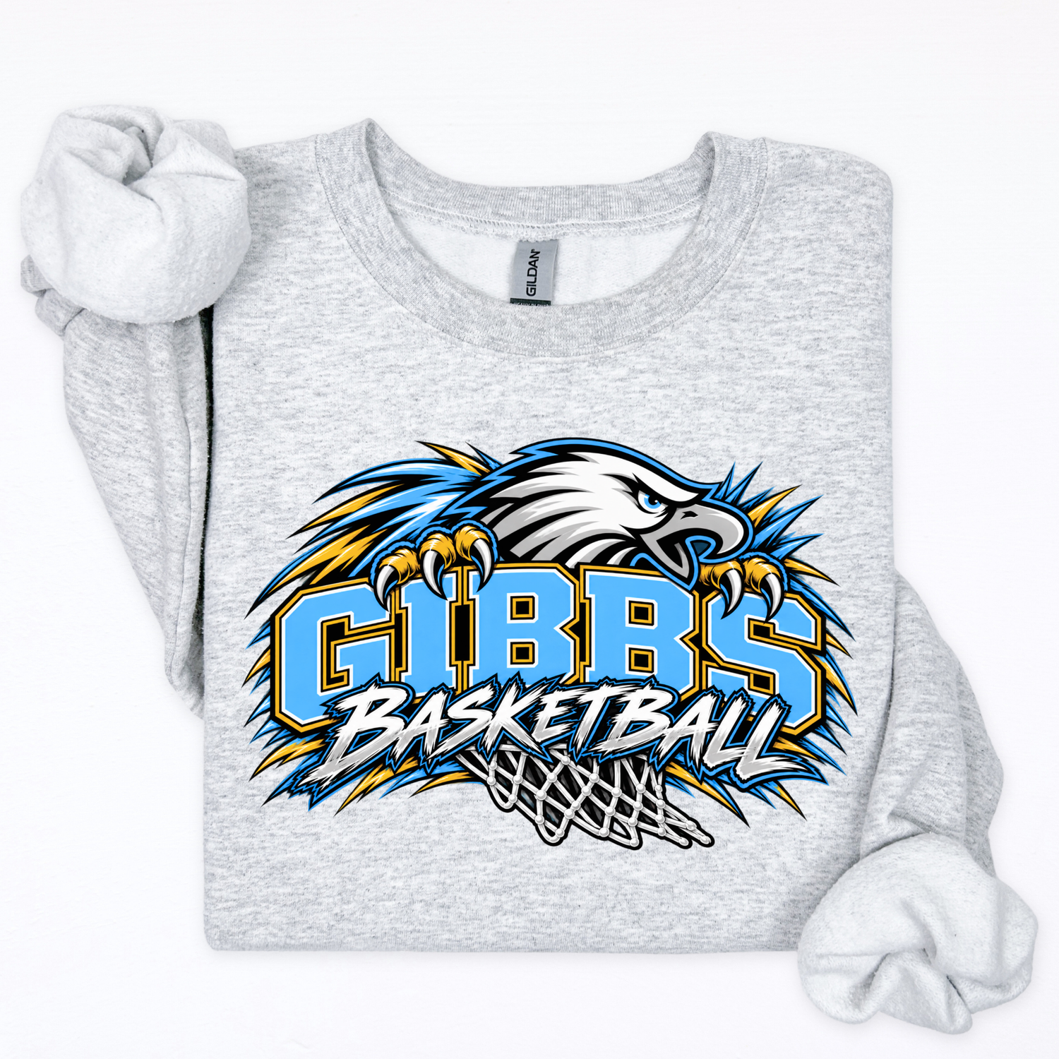 Gibbs Basketball- Eagle and Hoop