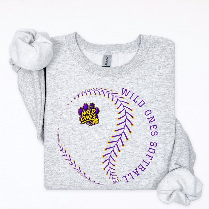 Wild Ones Softball-Seams Circle w/ Logo