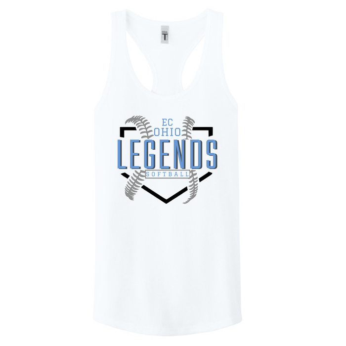 EC Ohio Legends Womens Racerback Tank-Plate And Seams