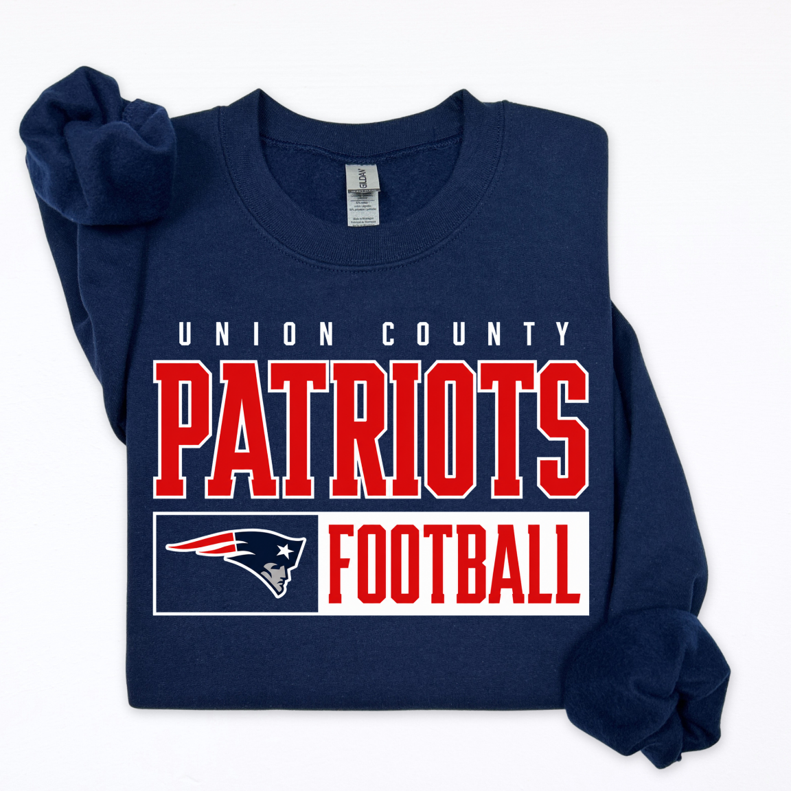 Union County Patriots-Football with Patriot