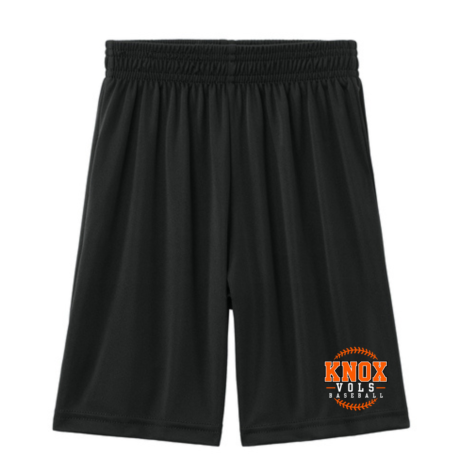 Knox Vols Shorts- Baseball Seams Circle