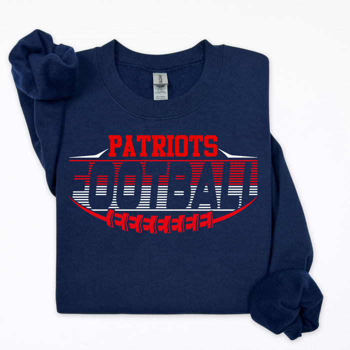 Patriots Football Seams and Lines