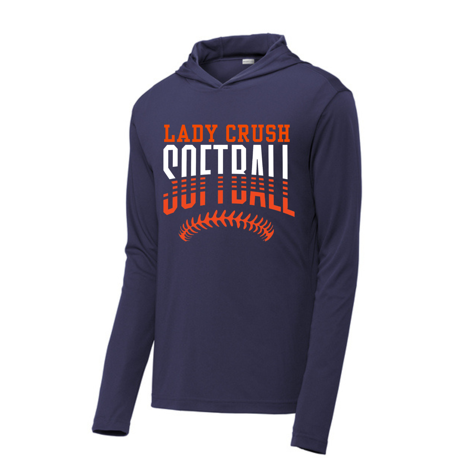 Long Sleeve Drifit w/ Hood- Lady Crush Seams Underneath
