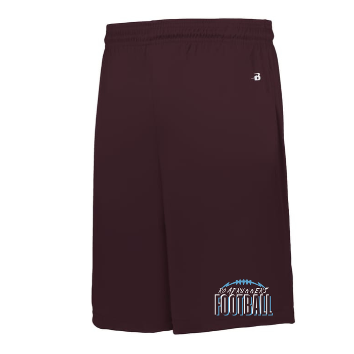 Badger Shorts w/ Roadrunners Football Triple Logo