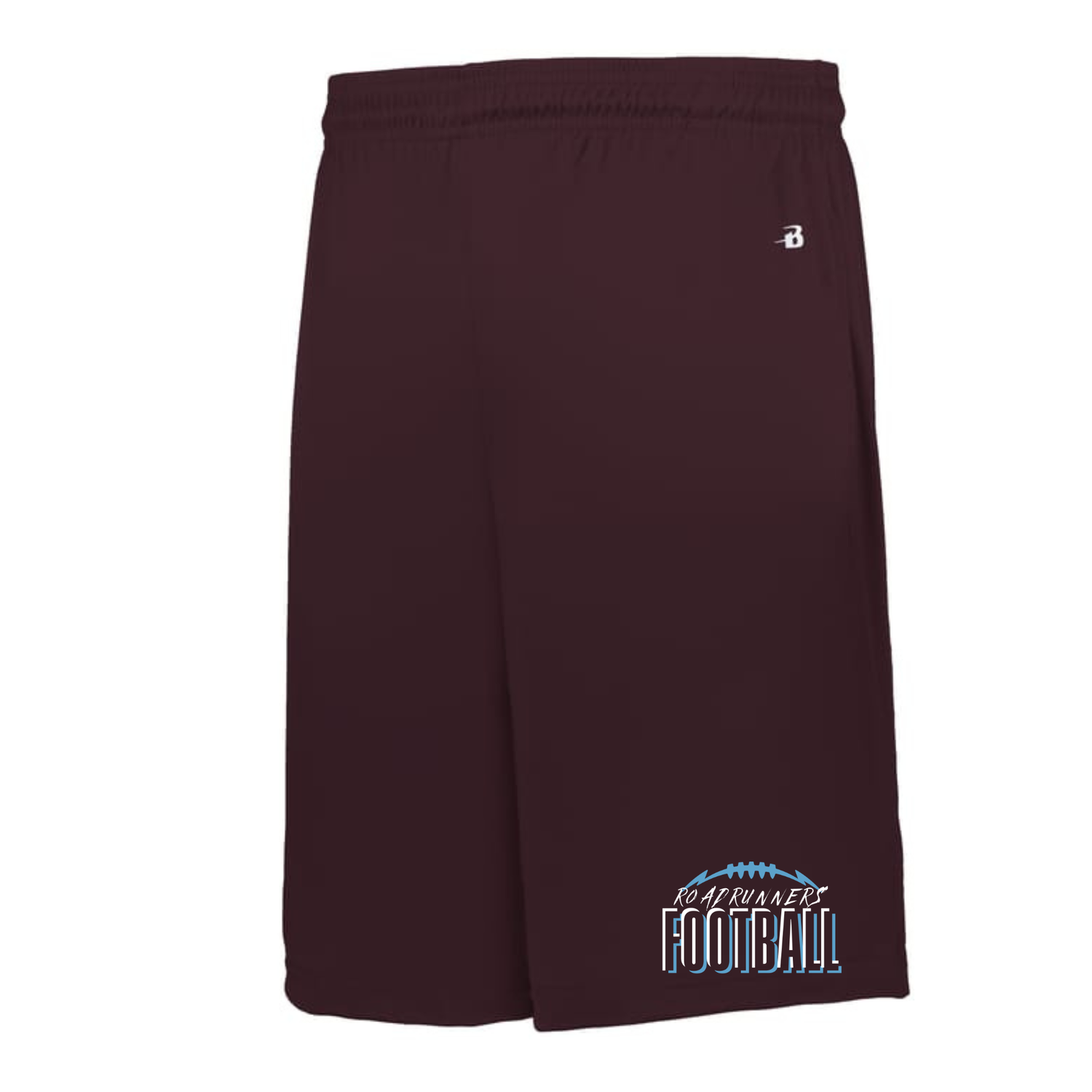 Badger Shorts w/ Roadrunners Football Triple Logo