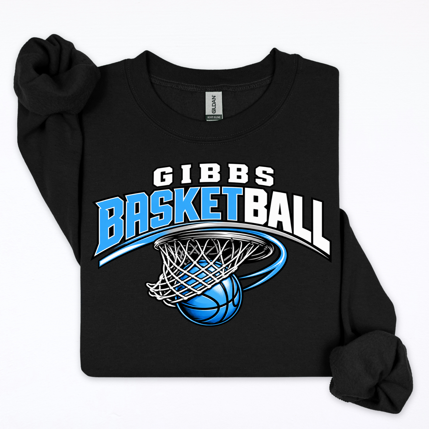 Gibbs Basketball- Hoop Swoosh