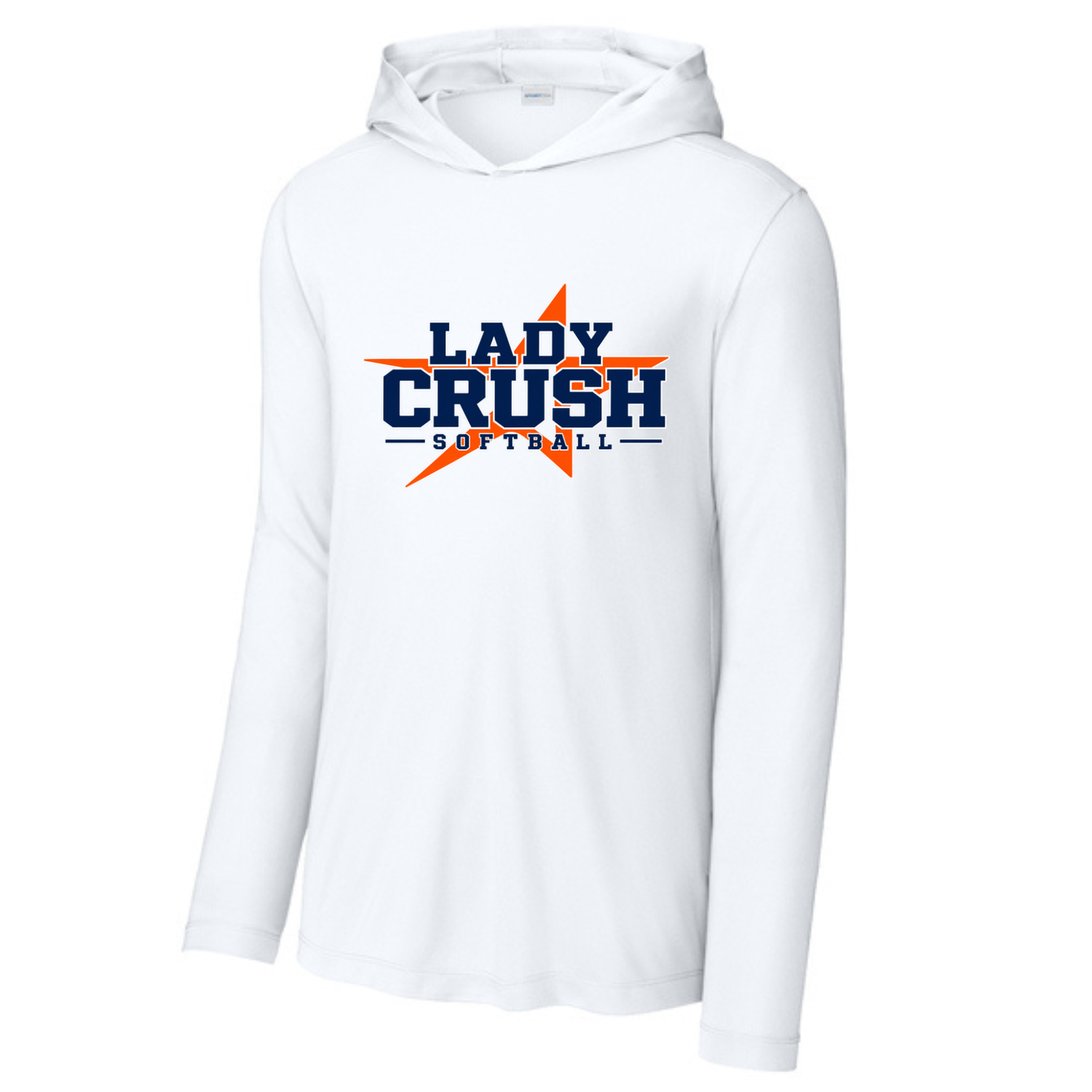 Long Sleeve Drifit w/ Hood- Lady Crush- Star Behind