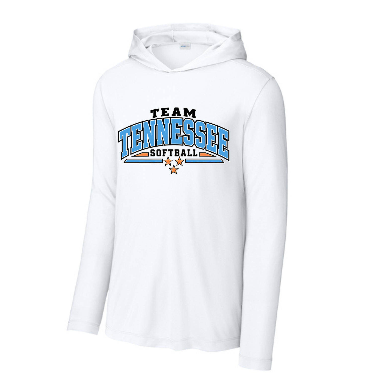 Long Sleeve Drifit w/ Hood- Team Tennessee Lines & Stars