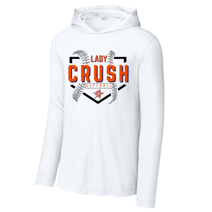 Long Sleeve Drifit w/ Hood- Lady Crush Seams & Plate