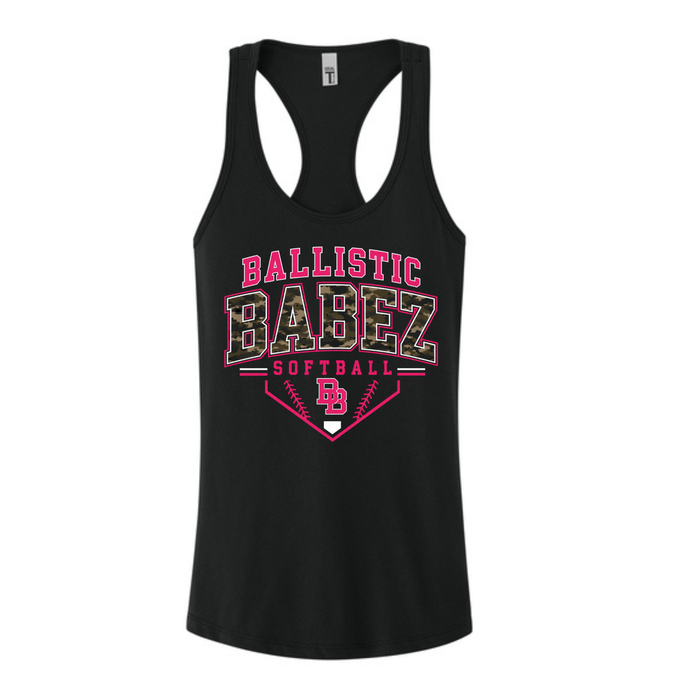 Ballistic Babez- BB Underneath Racerback Tank