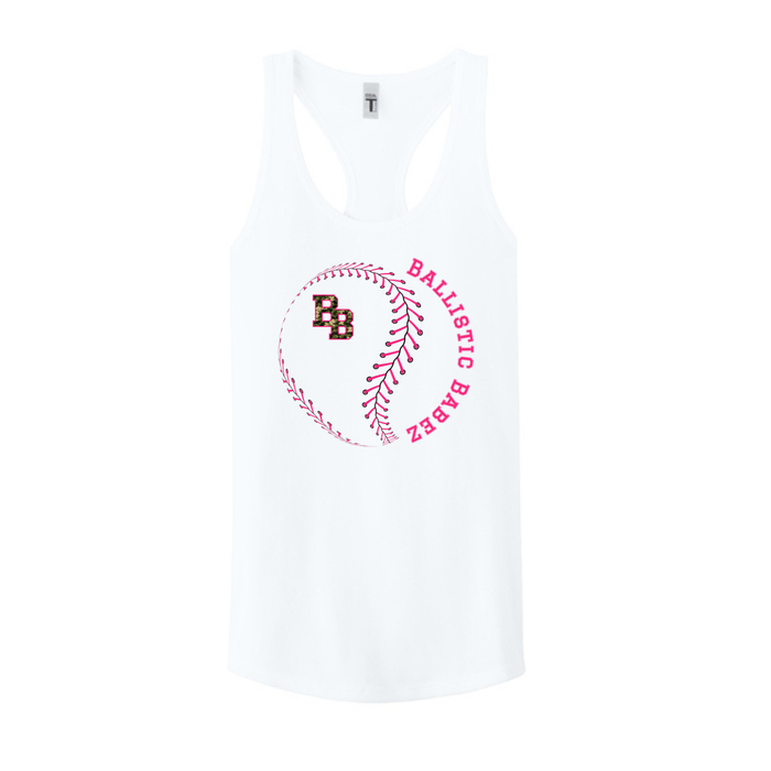 Ballistic Babez- BB Softball Seams Racerback Tank