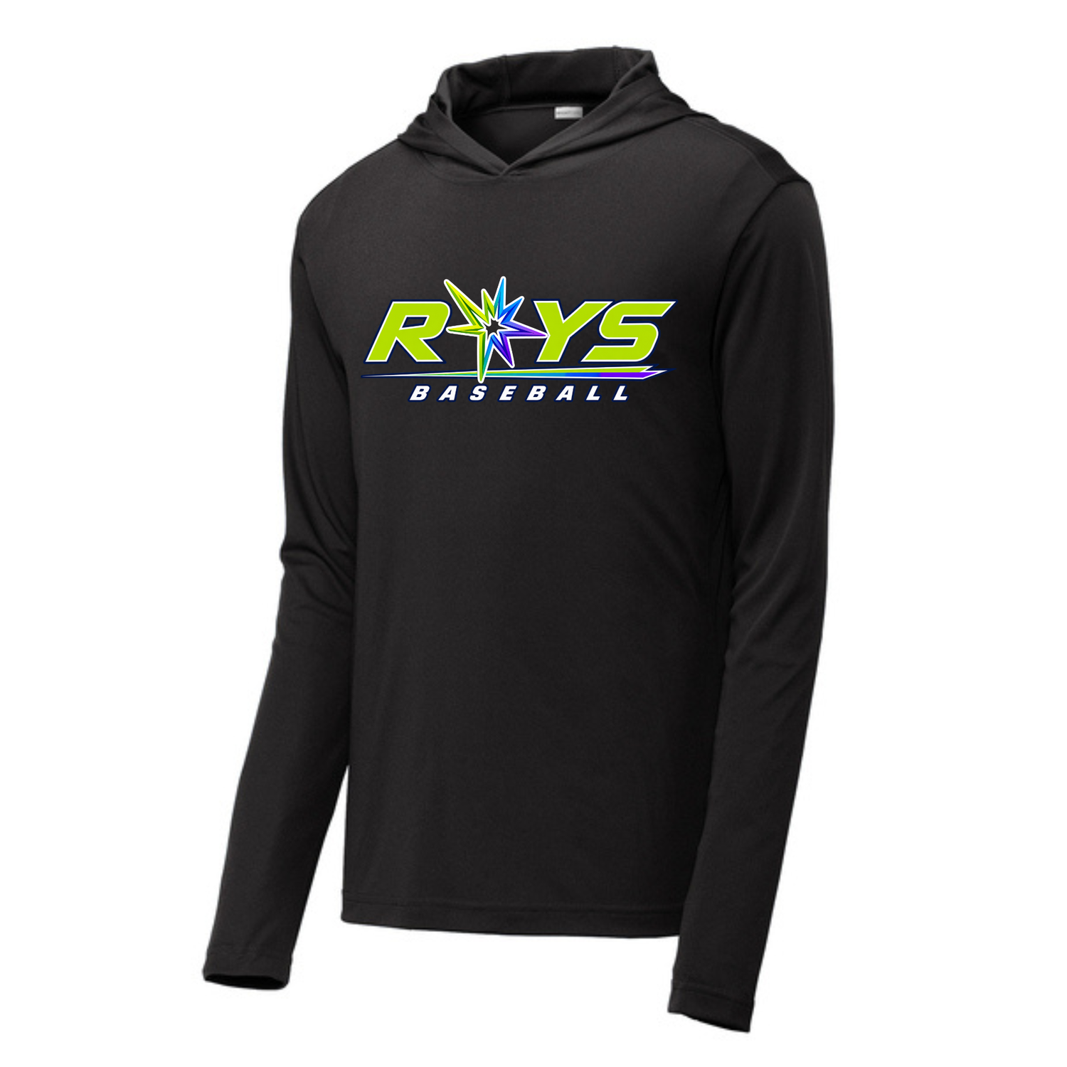 Long Sleeve Drifit w/Hood- Rays R-Star Baseball