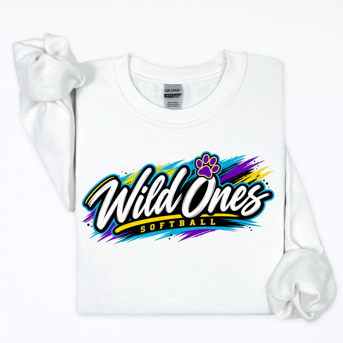 Wild Ones Softball- Paint Smear Behind