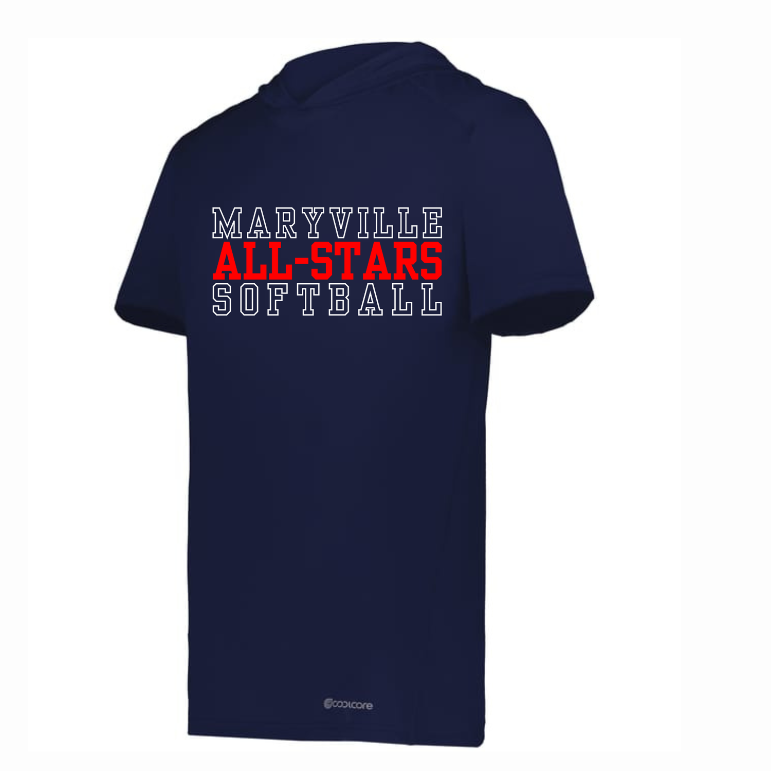 Holloway Coolcore Short Sleeve Drifit w/ Hood- Maryville Hollow