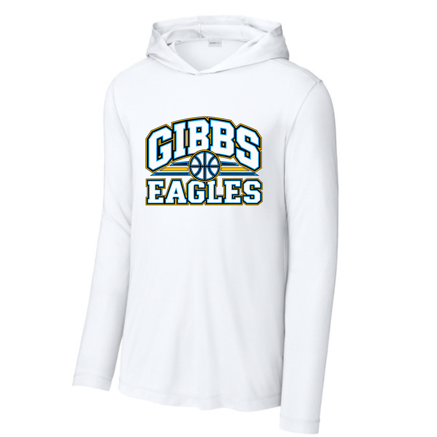 Long Sleeve Drifit w/ Hood- Gibbs Basketball Eagles