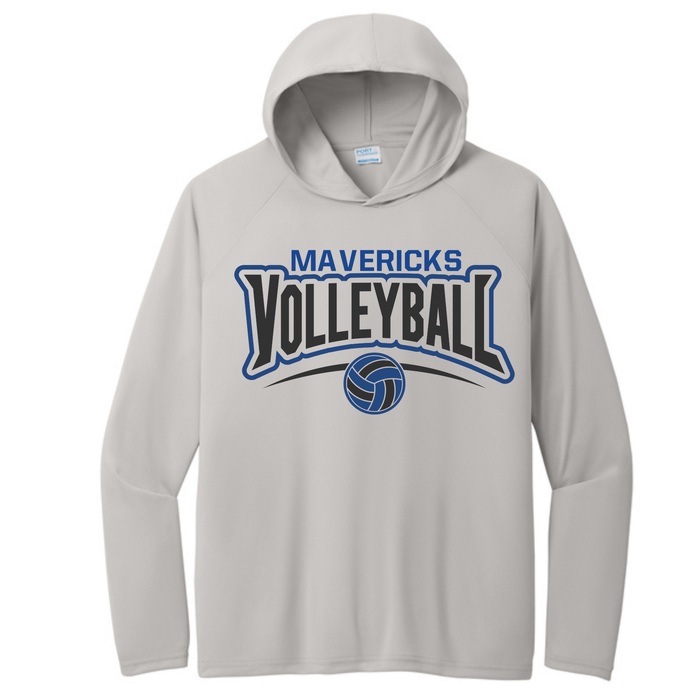 Mavericks Volleyball Long Sleeve Drifit w/ Hood- Blue & Black