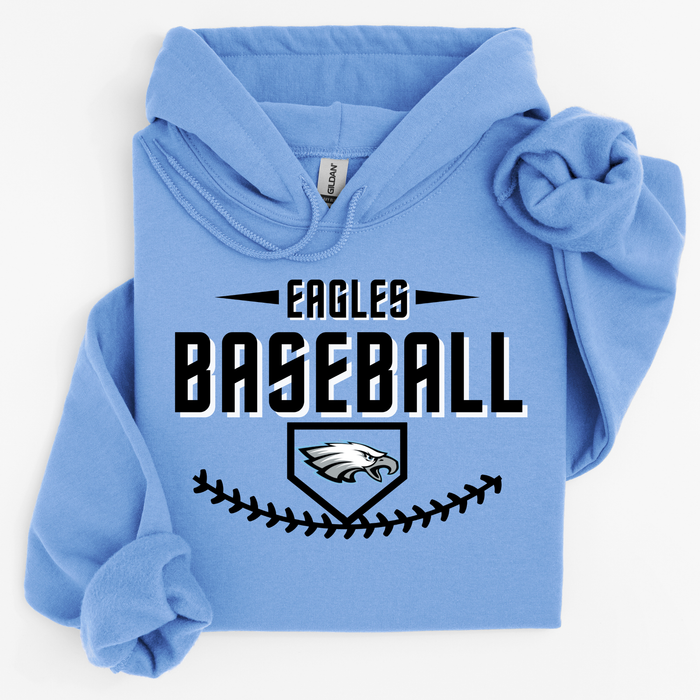 Eagles Baseball Plate w/ Logo and Seams