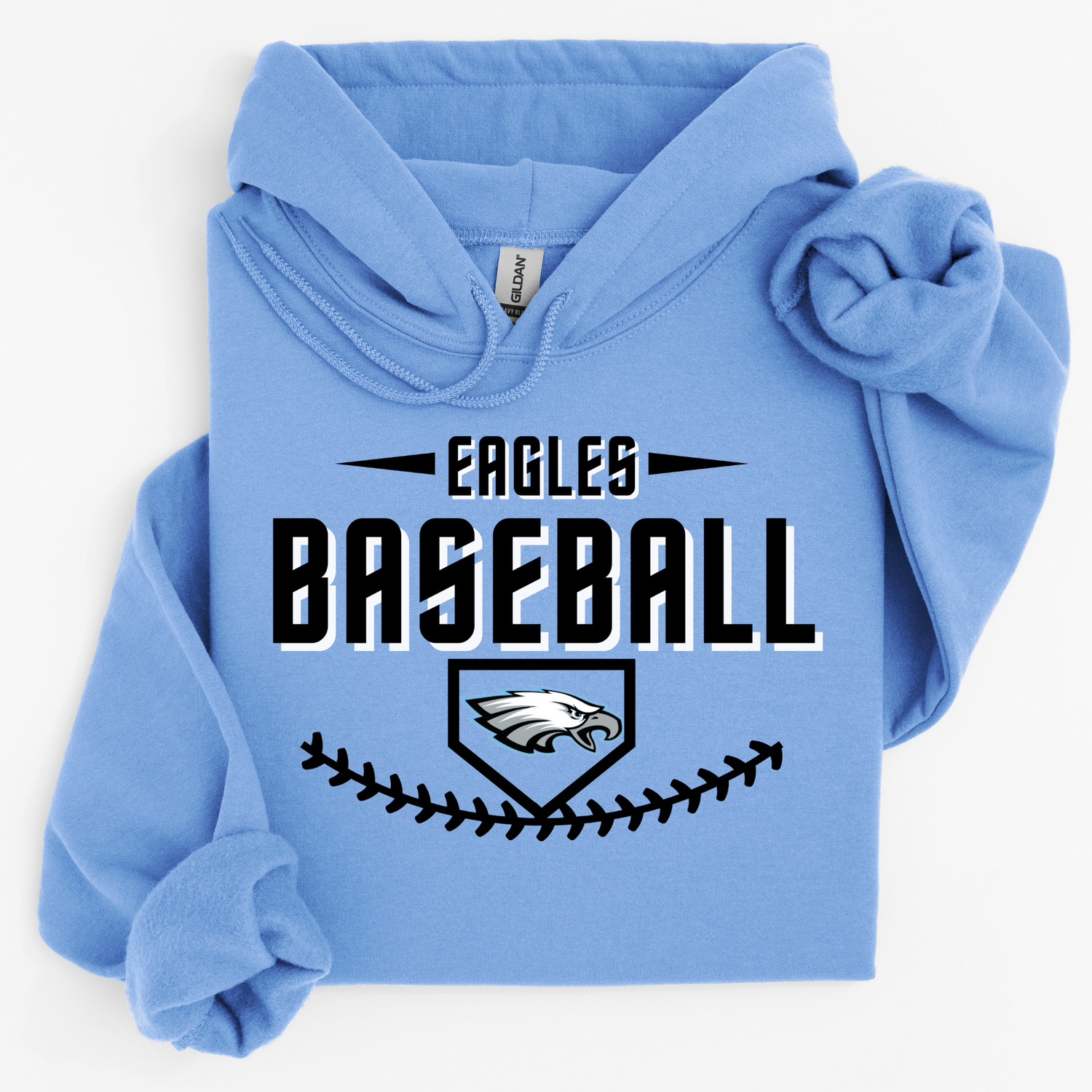 Eagles Baseball Plate w/ Logo and Seams