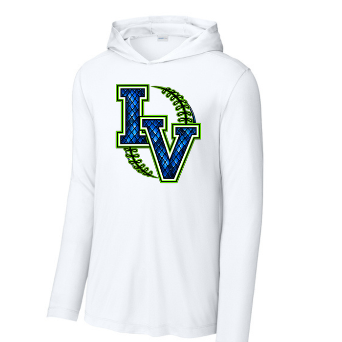 Long Sleeve Drifit w/ Hood- LV Snake Skin with Seams