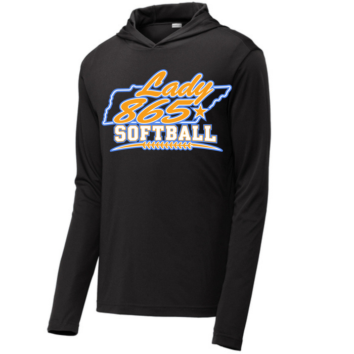 Long Sleeve Drifit w/ Hood- Lady 865- Seams Under TN Behind
