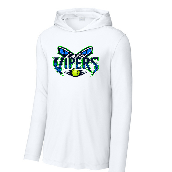 Long Sleeve Drifit w/ Hood- Lady Vipers Logo
