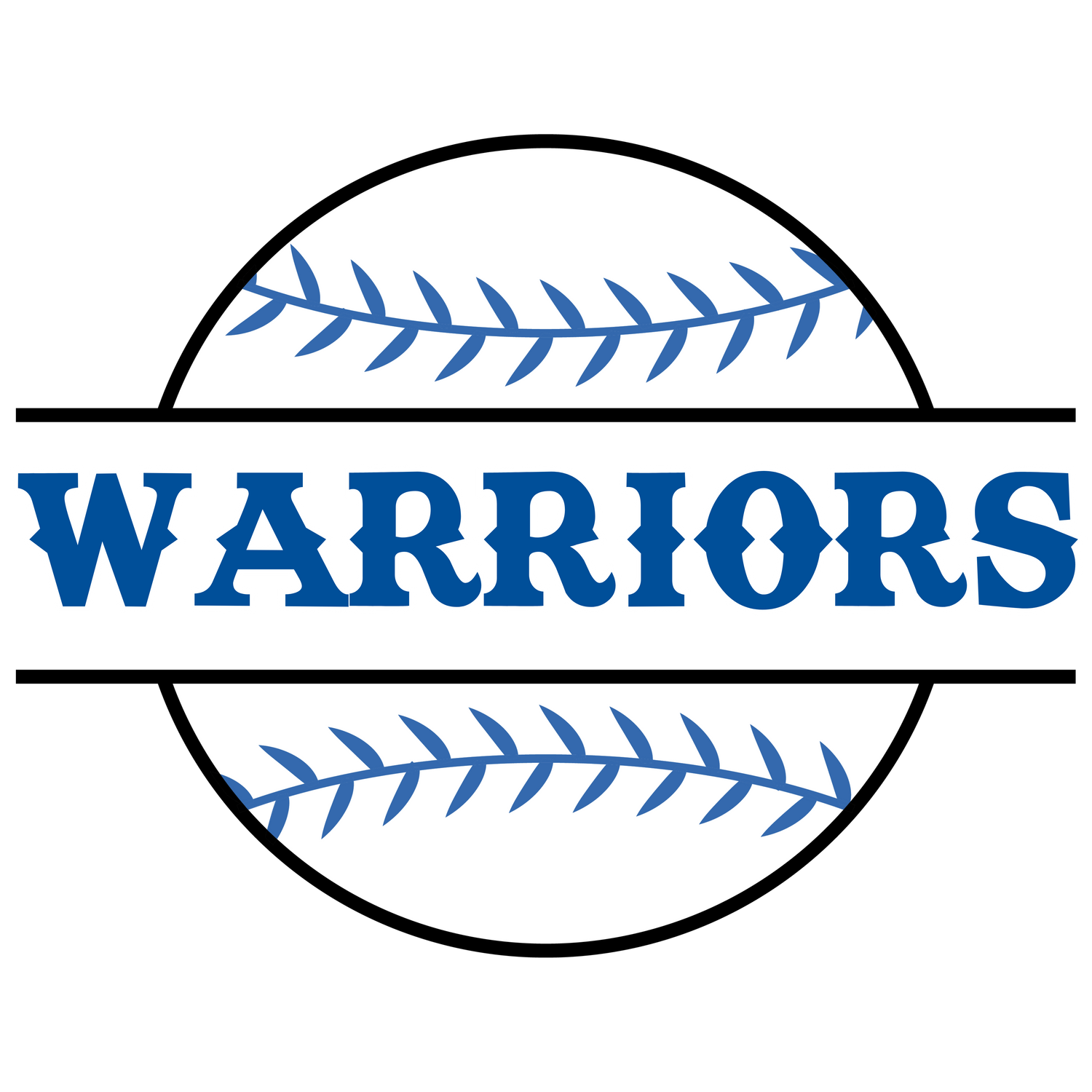 Custom Warriors Print (Blue)