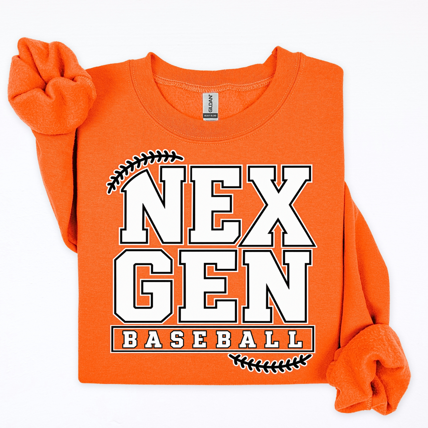NEX-GEN Baseball- Orange Shirt