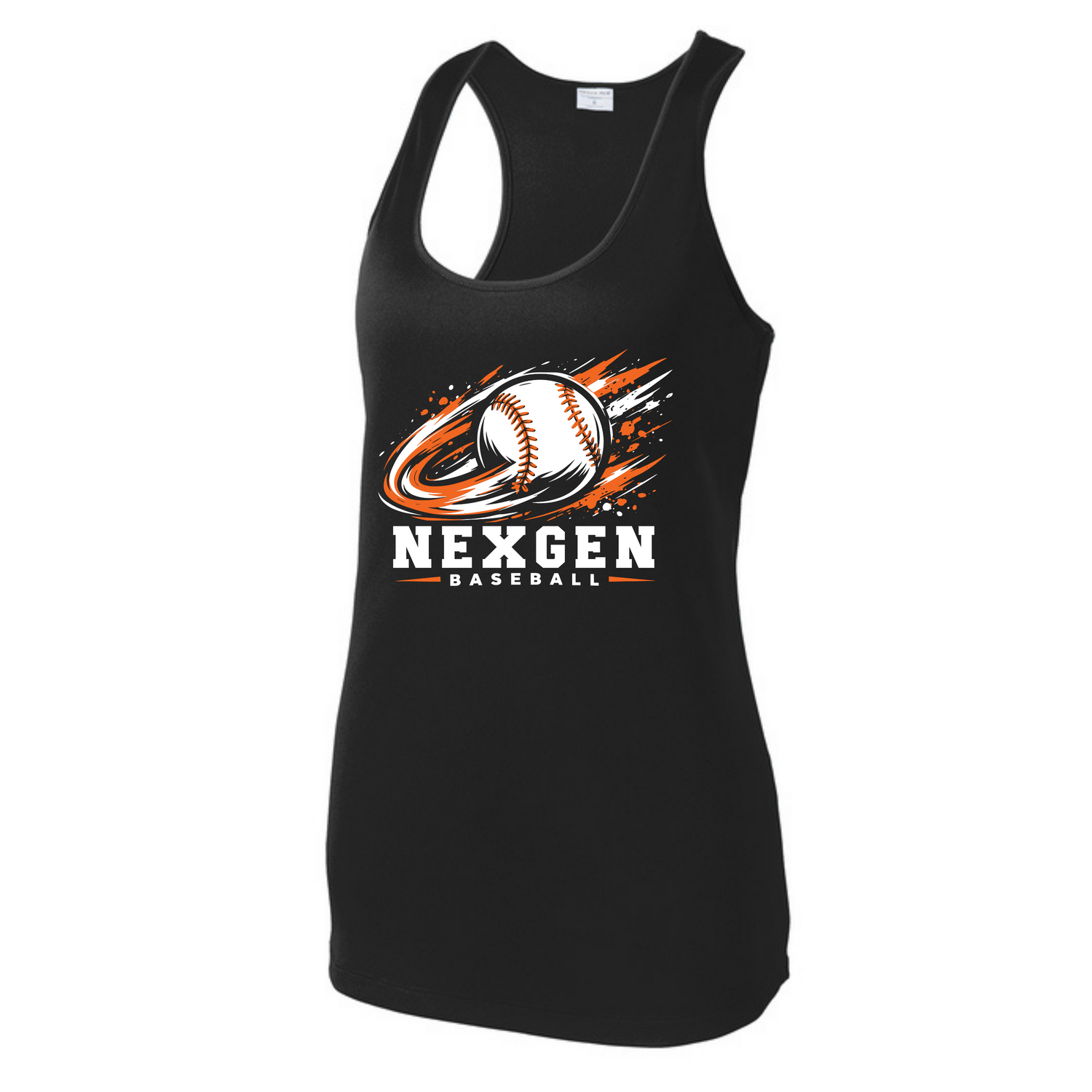 Nexgen Baseball Swoosh Racerback 100% Polyester Tank Top (11u)