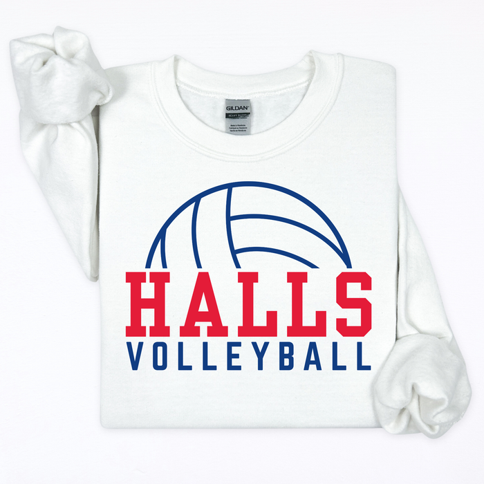 (Red) Halls Volleyball-Through