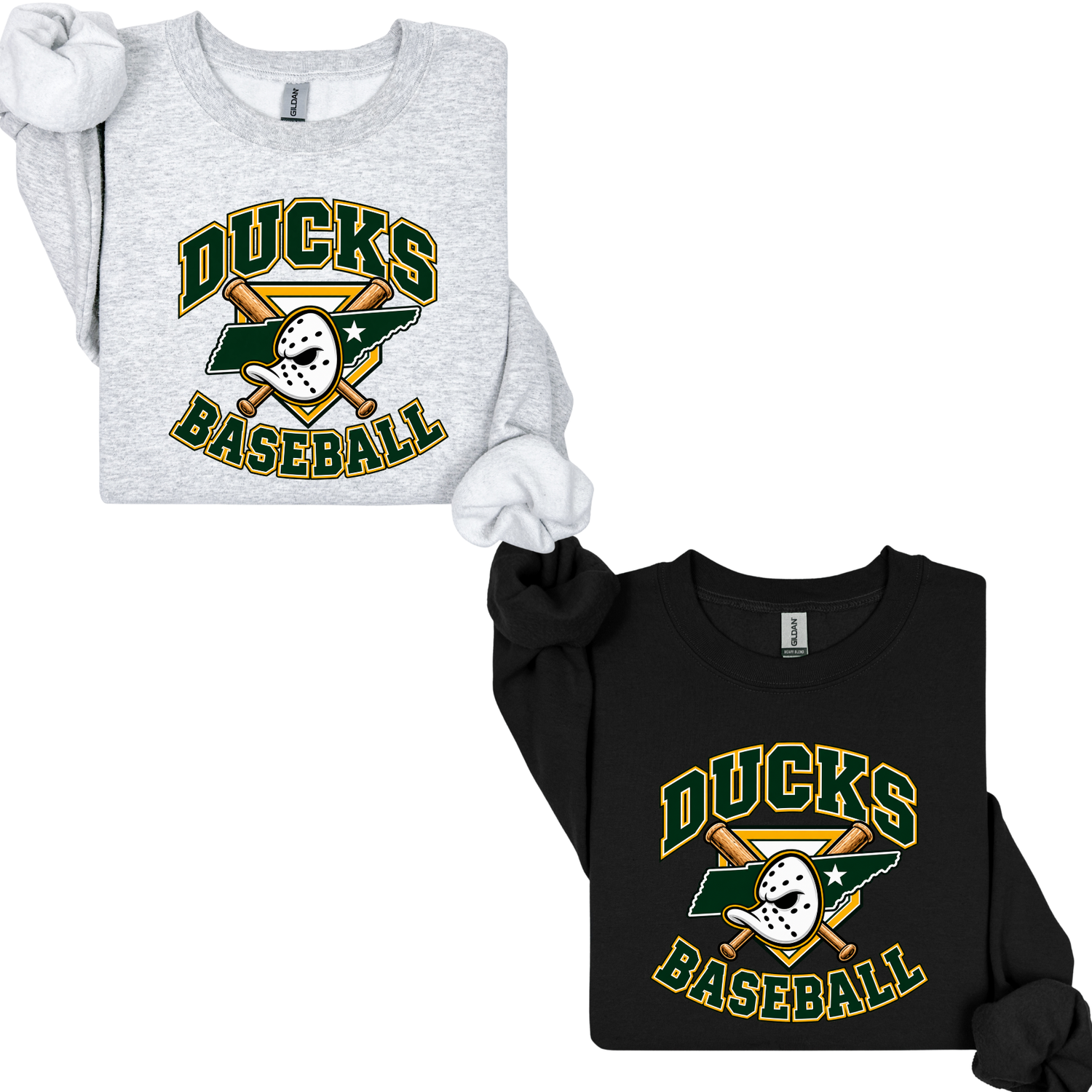 Ducks Baseball- Bats Crossed