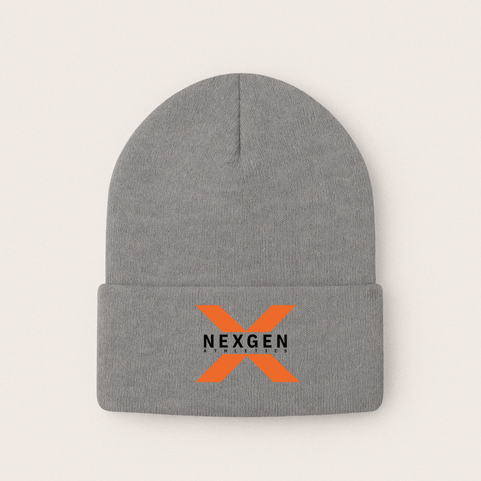 Gray Beanie Nexgen Athletics Logo