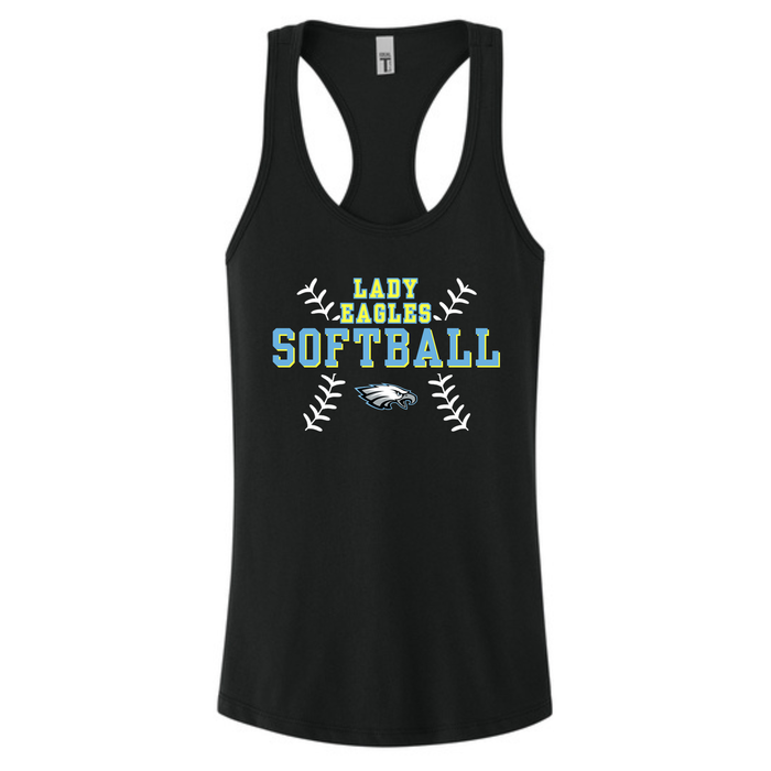 Lady Eagles Seams Outside Racerback Tank Top