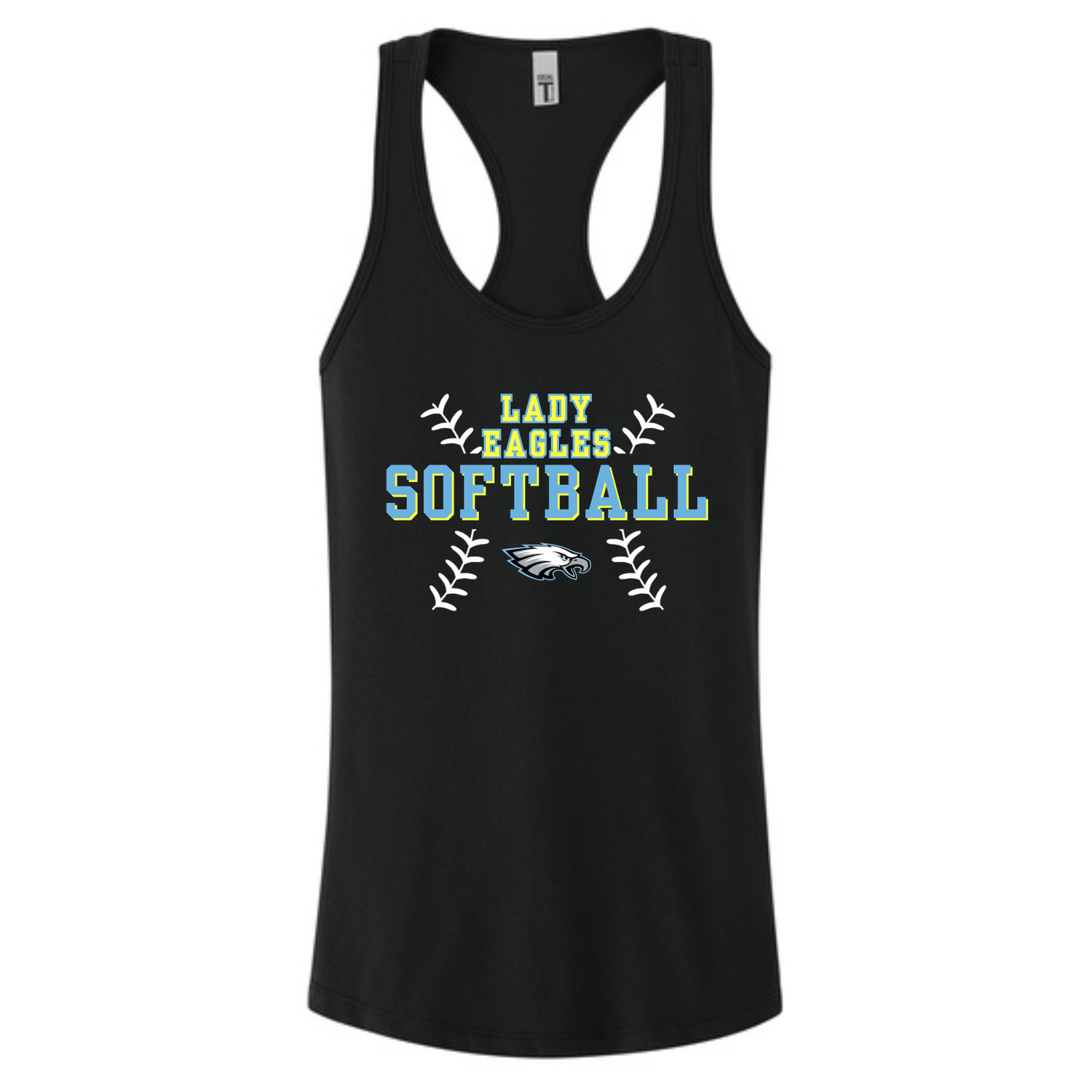 Lady Eagles Seams Outside Racerback Tank Top