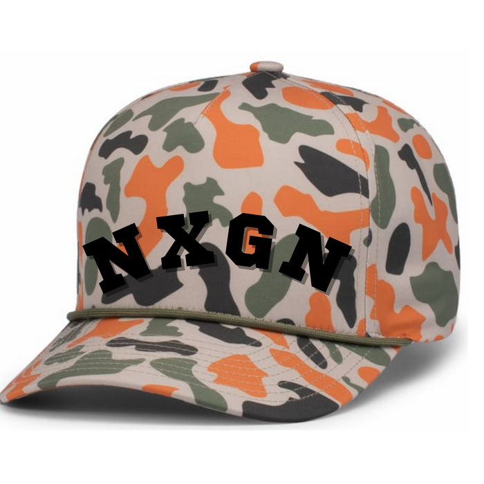 Orange camo nxgn hat