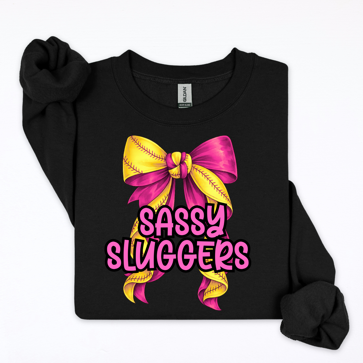 Pink Softball Bow