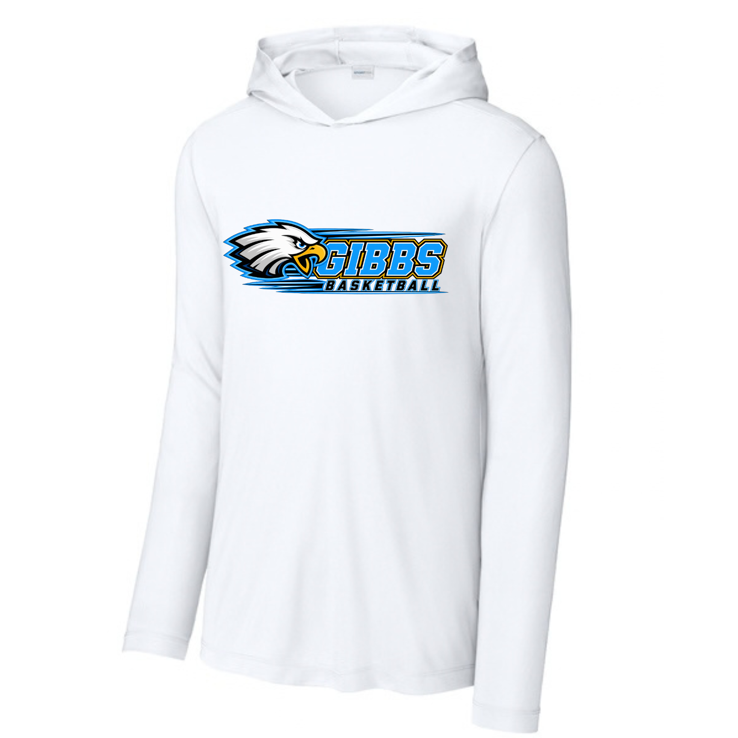 Long Sleeve Drifit w/ Hood- Gibbs Basketball- Lines