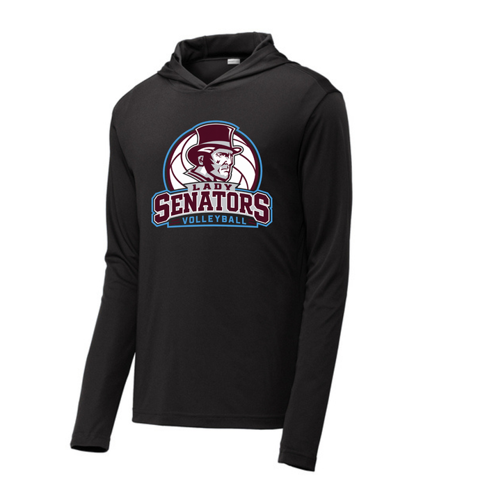 Long Sleeve Drifit w/ Hood- Lady Senators Volleyball Outline