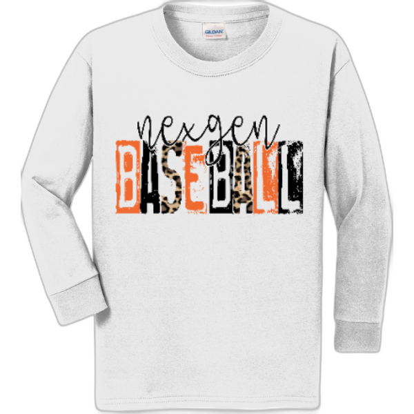 Youth Long Sleeve Nexgen Baseball-Cheetah