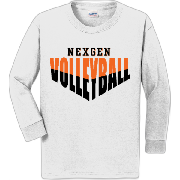 Youth Long Sleeve Nexgen Volleyball- Half & Half