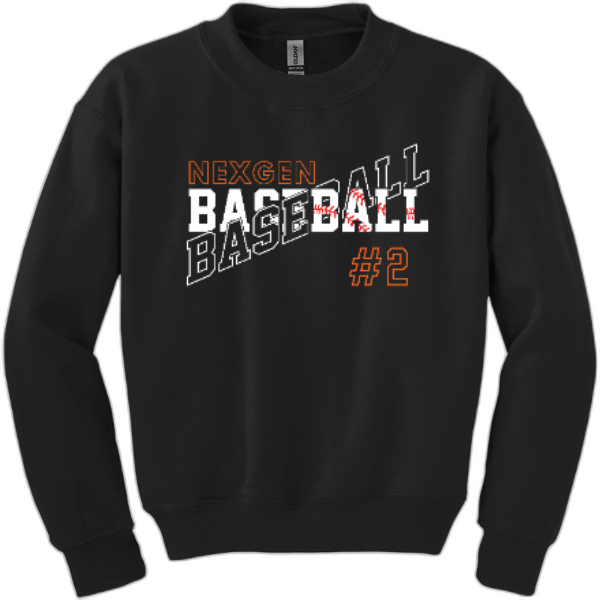 Youth Crewneck Nexgen Baseball- Crossed