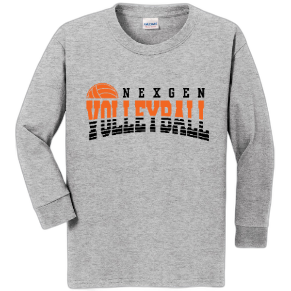 Youth Long Sleeve Nexgen Volleyball- Broken lines