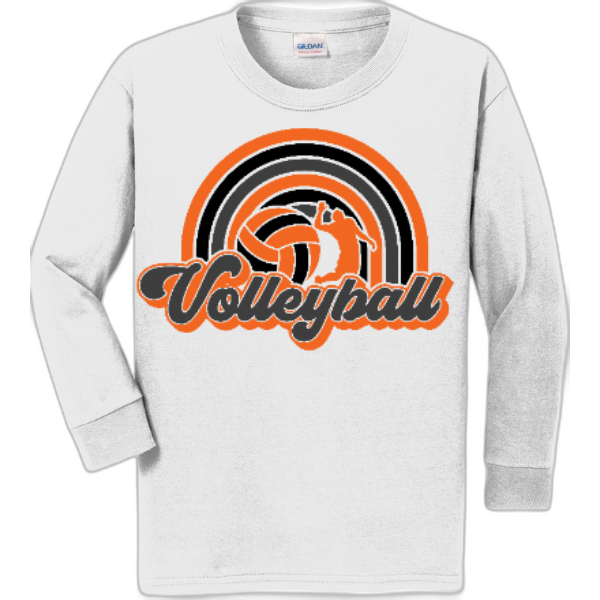 Youth Long Sleeve Nexgen Volleyball Rainbow
