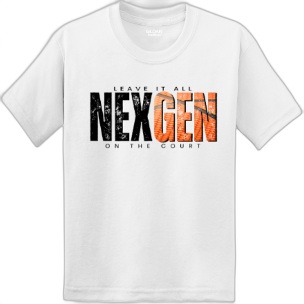 Youth T-Shirt Nexgen Basketball-Leave It BLACK LETTERS
