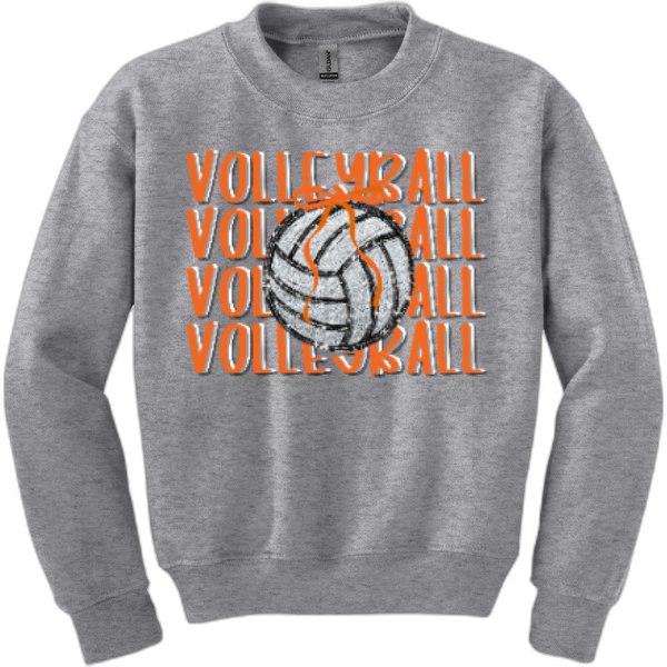Youth Crewneck Nexgen Volleyball -Ball & Bow