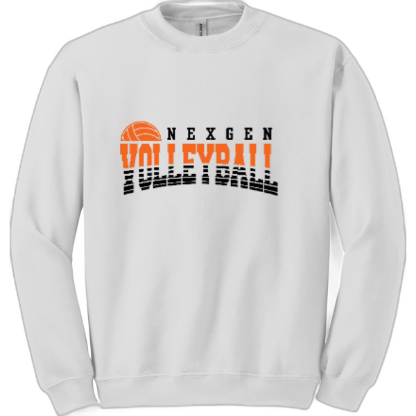 Adult Crewneck Nexgen Volleyball- Broken Lines